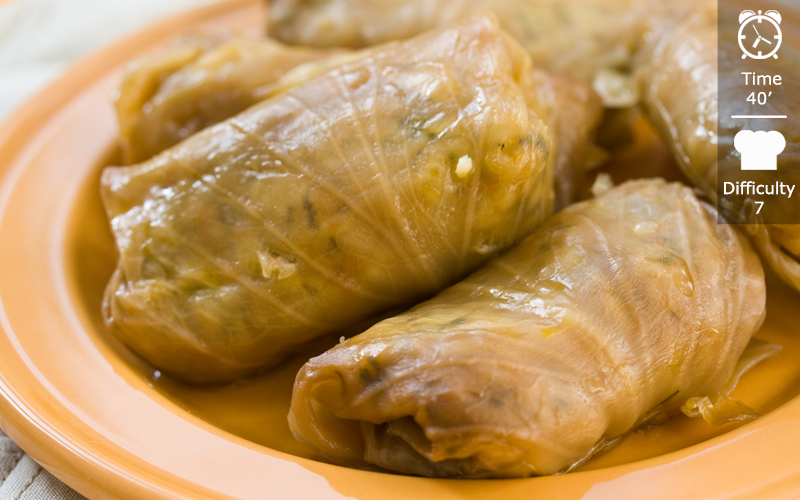 Stuffed cabbage roll